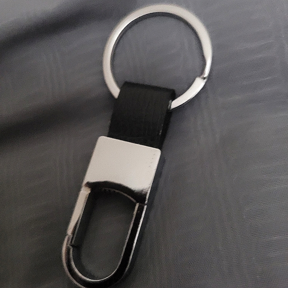 Men's Keychain, Braided Ring.